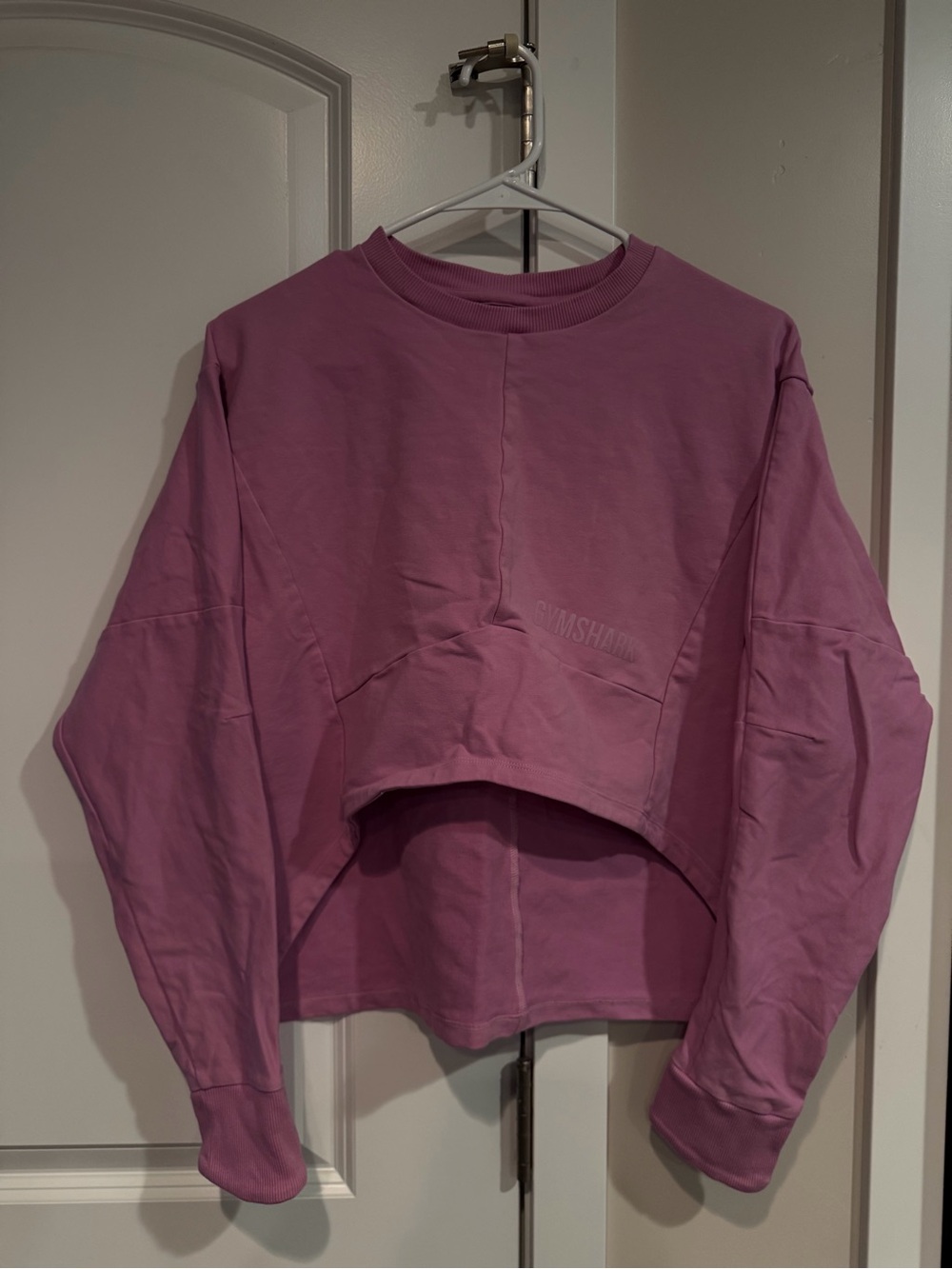 Gymshark Cropped Crew Sweatshirt - Dusty Mauve